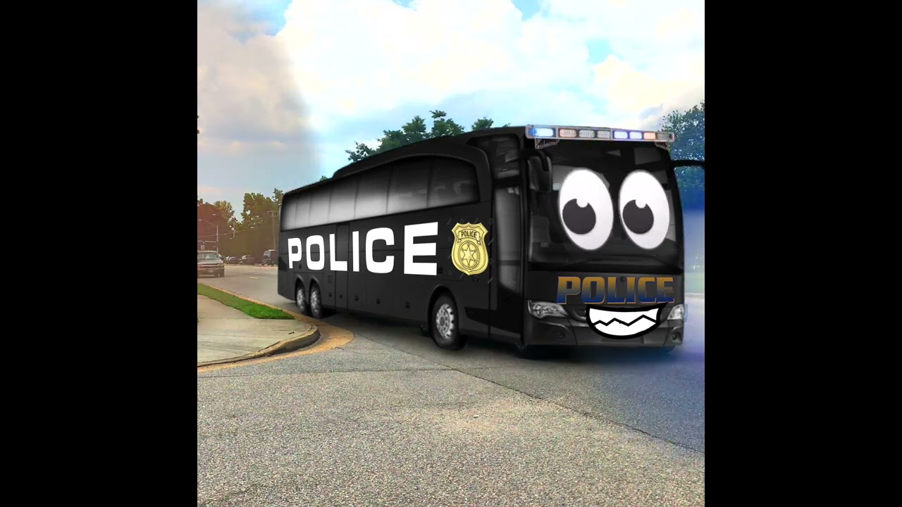 Police Bus &rdquo;Siren Horn&rdquo; #shorts Seen on Street Sound Variation
