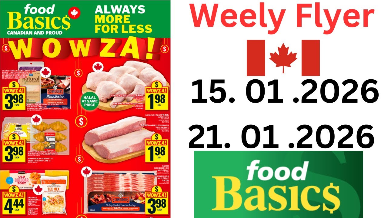 Food Basics Weekly Flyer | January 15 to 21, 2026 | Canada Deals