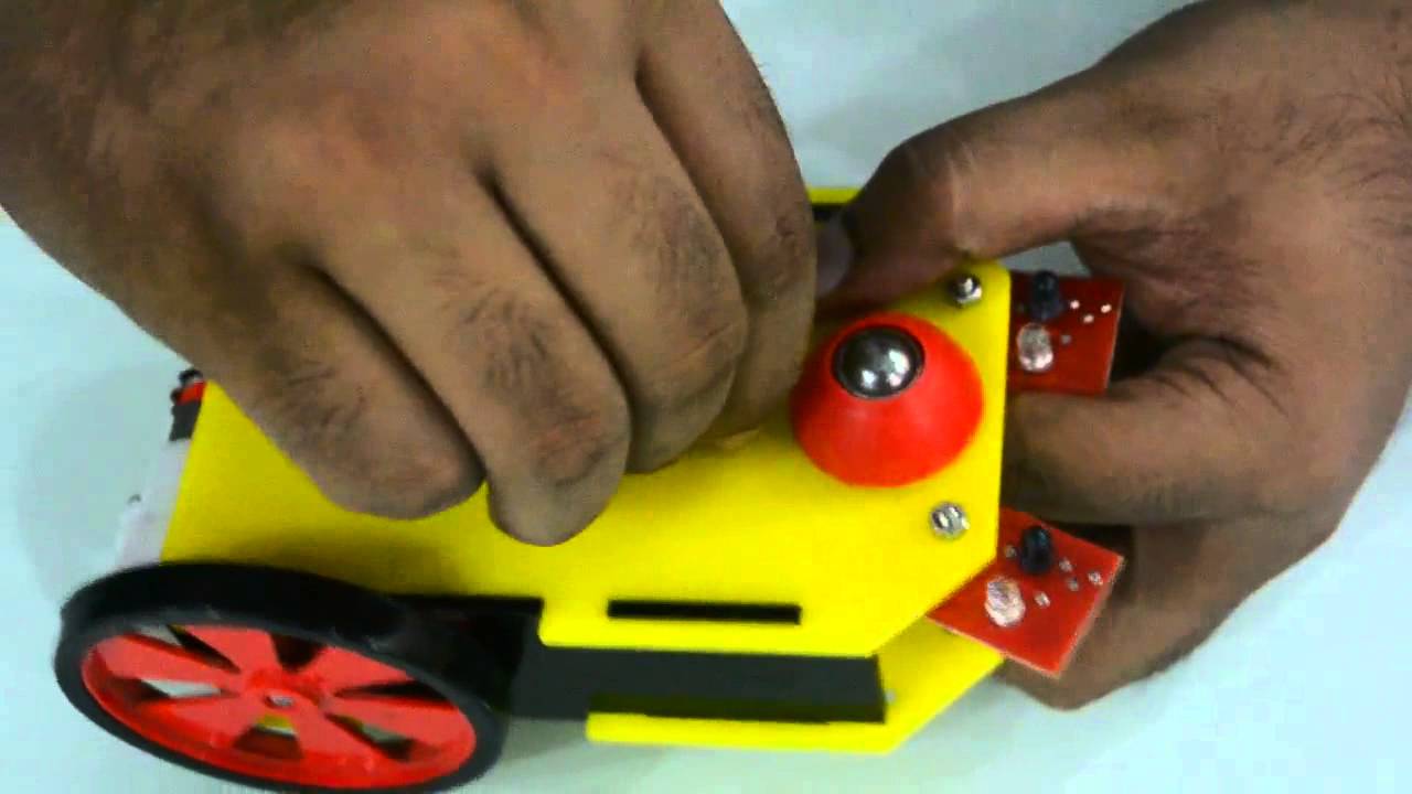 Transistorized Line Following Robot Assembly n Working