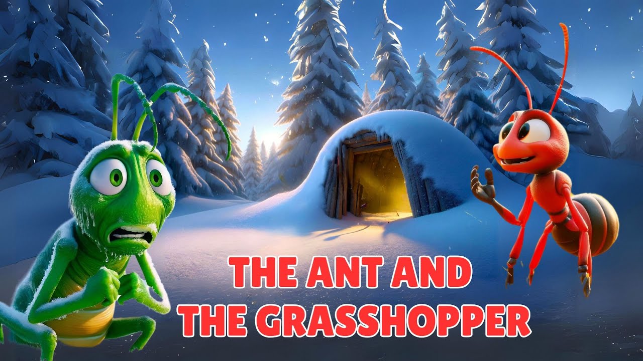 STORY FOR KIDS: The Ant and the Grasshopper | Aesop's Fable|  Stories Unlimited