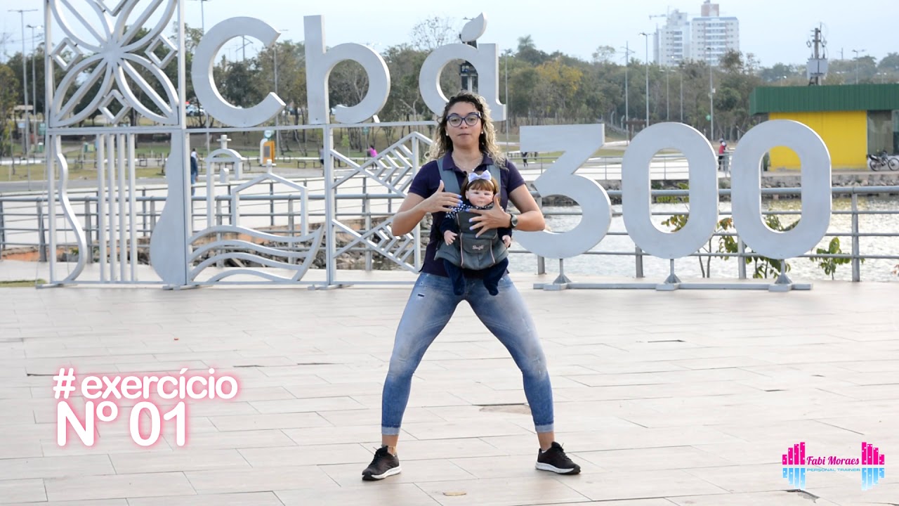 Exercícios para a Mamãe se exercitar com seu Bebê sem sair de casa