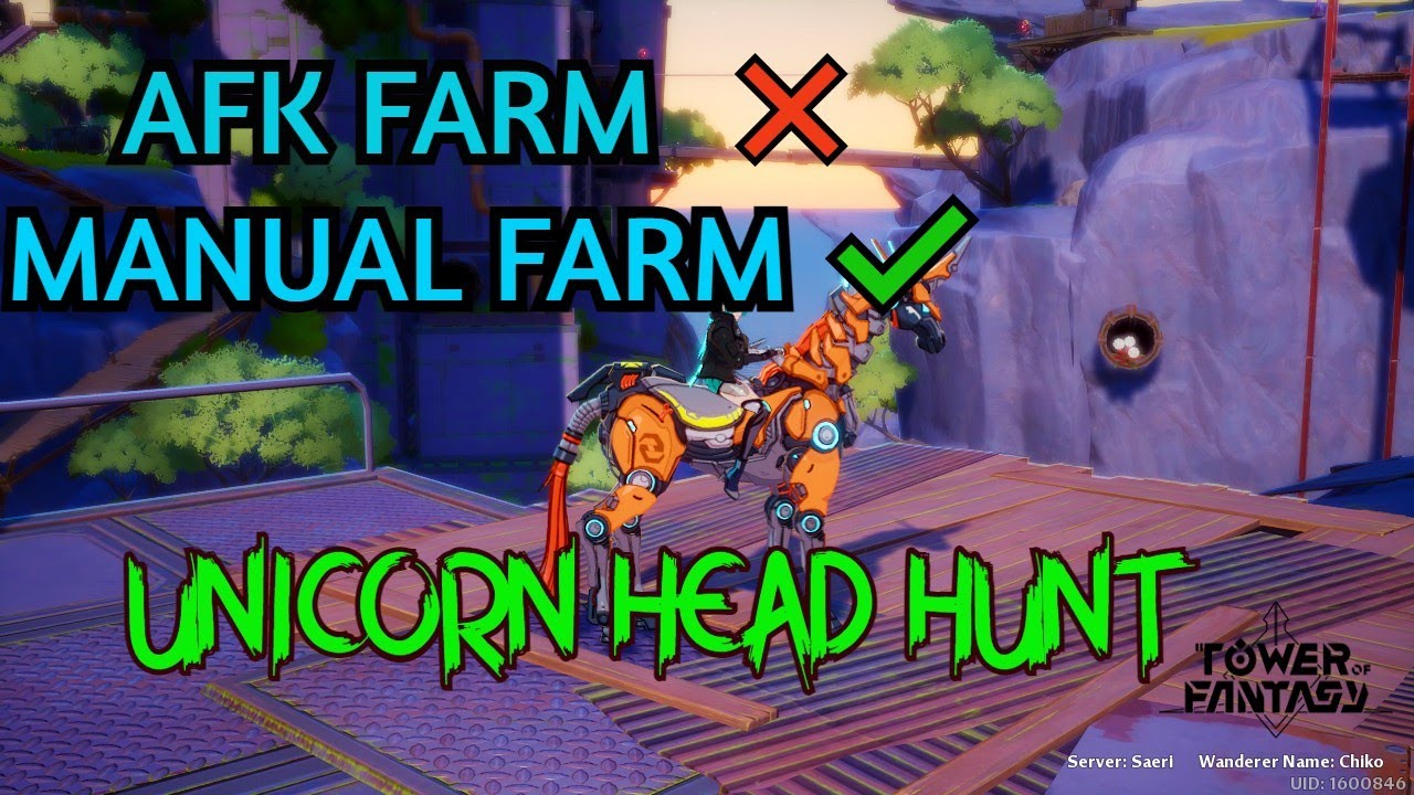 Fastest way to farm UNICORN HEAD - Tower of Fantasy
