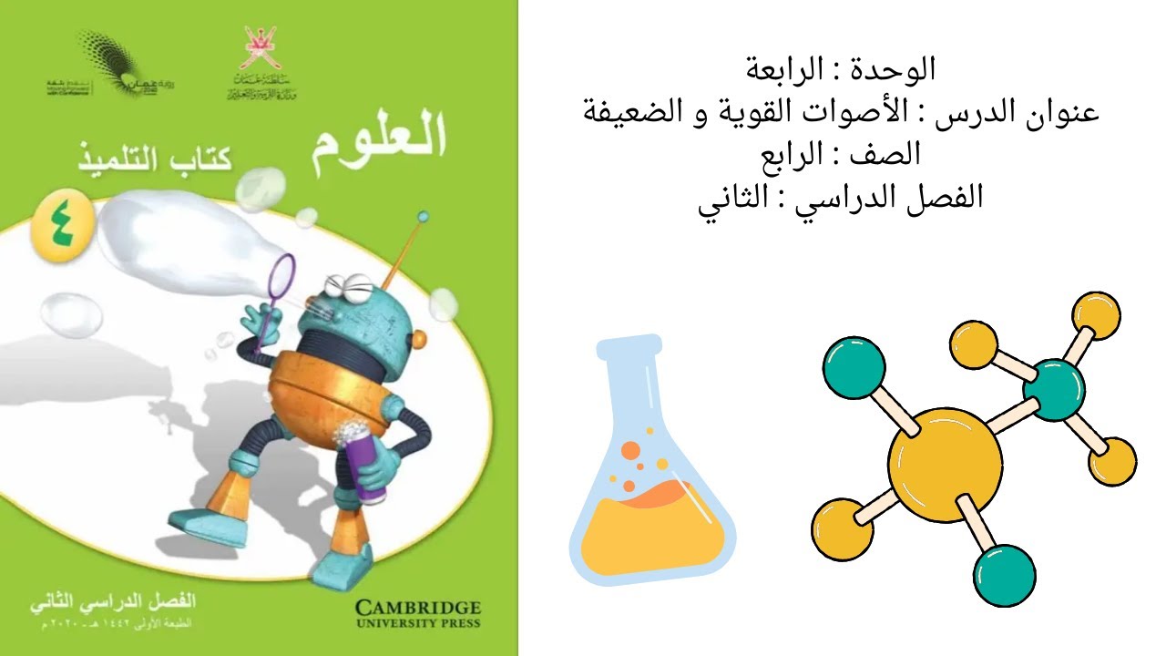 شرح درس الأصوات القوية والضعيفة