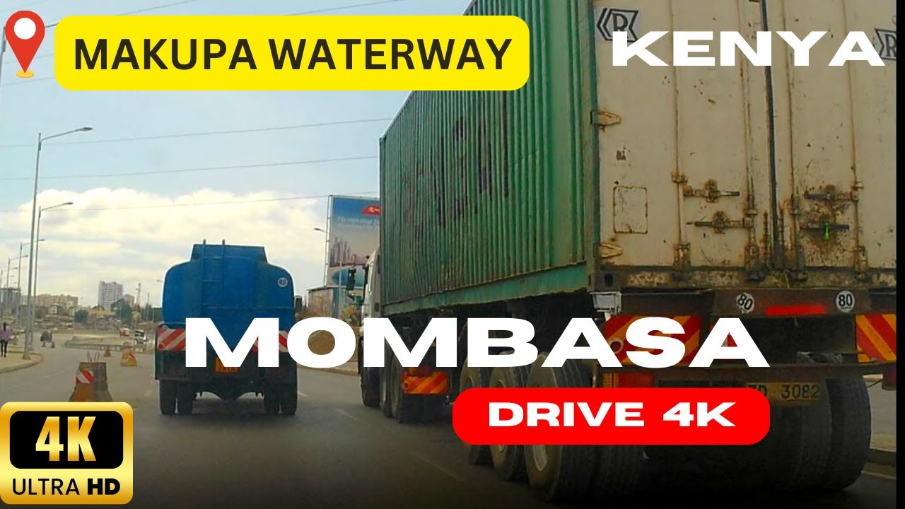 MAKUPA WATERWAY SCENIC DRIVE [4K]: MOMBASA, KENYA #travel #driving