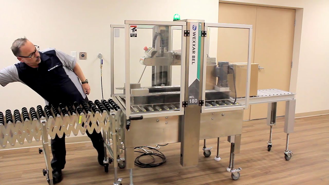 Case Sealing for Random Box Sizes | BEL 180 Semi-Automatic Random Case Sealer | No Size Change