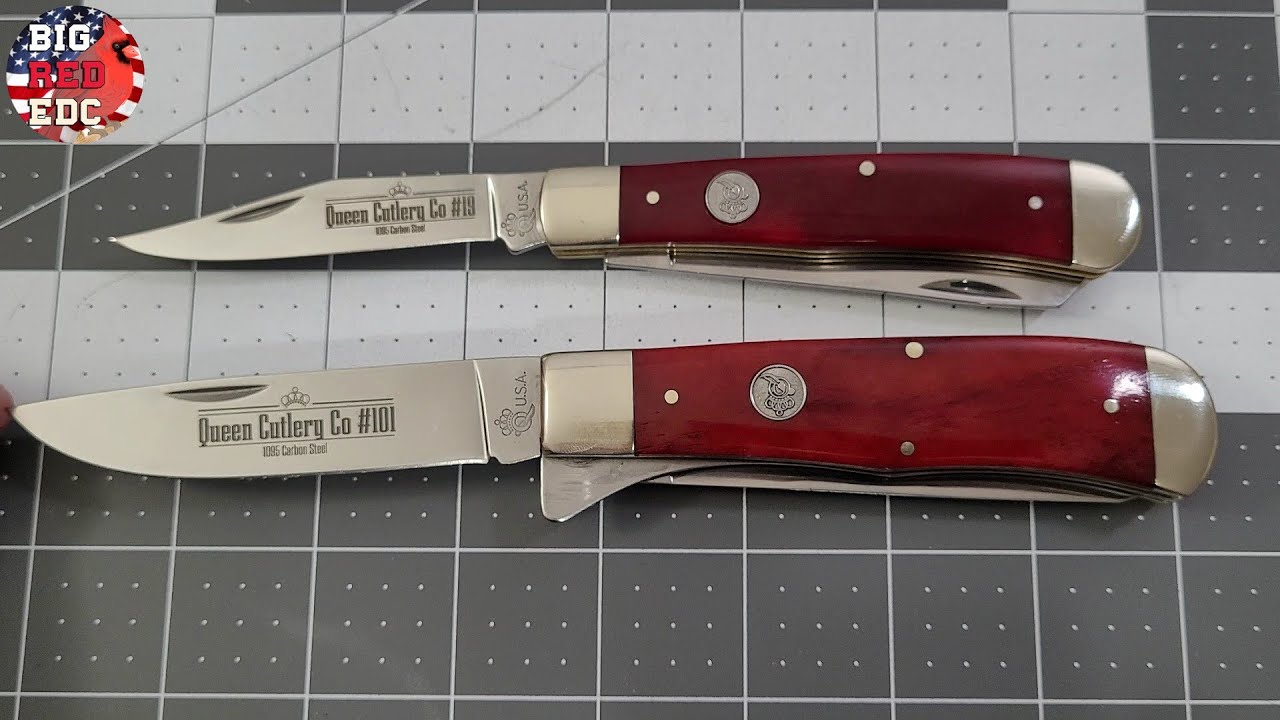 Queen Cutlery USA Trapper and Jumbo Trapper Comparison