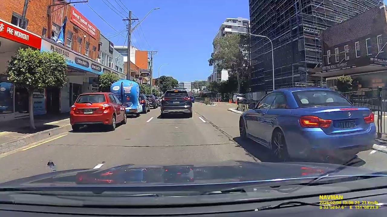 Driving through Kogarah Sydney NSW Australia February 2026