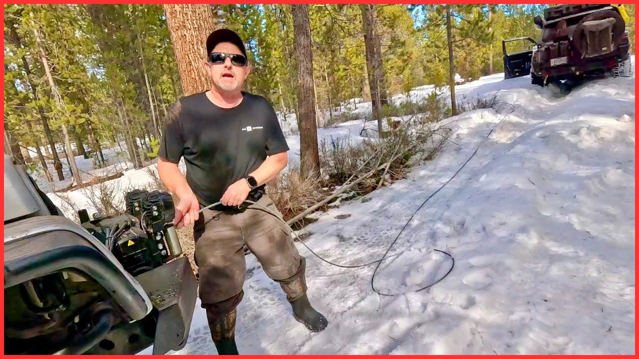 Overland recovery with traction boards and camping