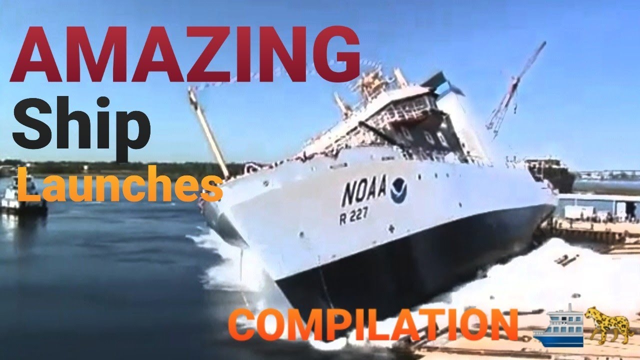AMAZING Ship Launches ⛴💦 -  *COMPILATION* 🐆