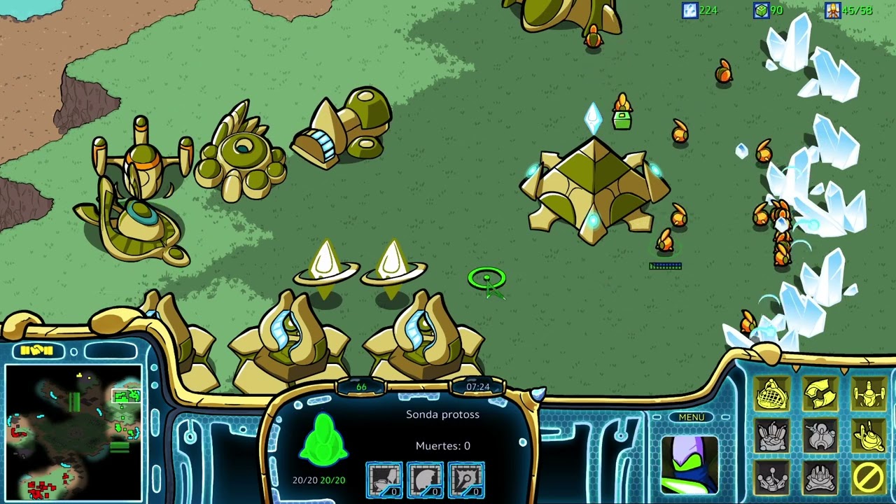 Starcraft 2v2 aleatorio IA (protoss) sin comentarios