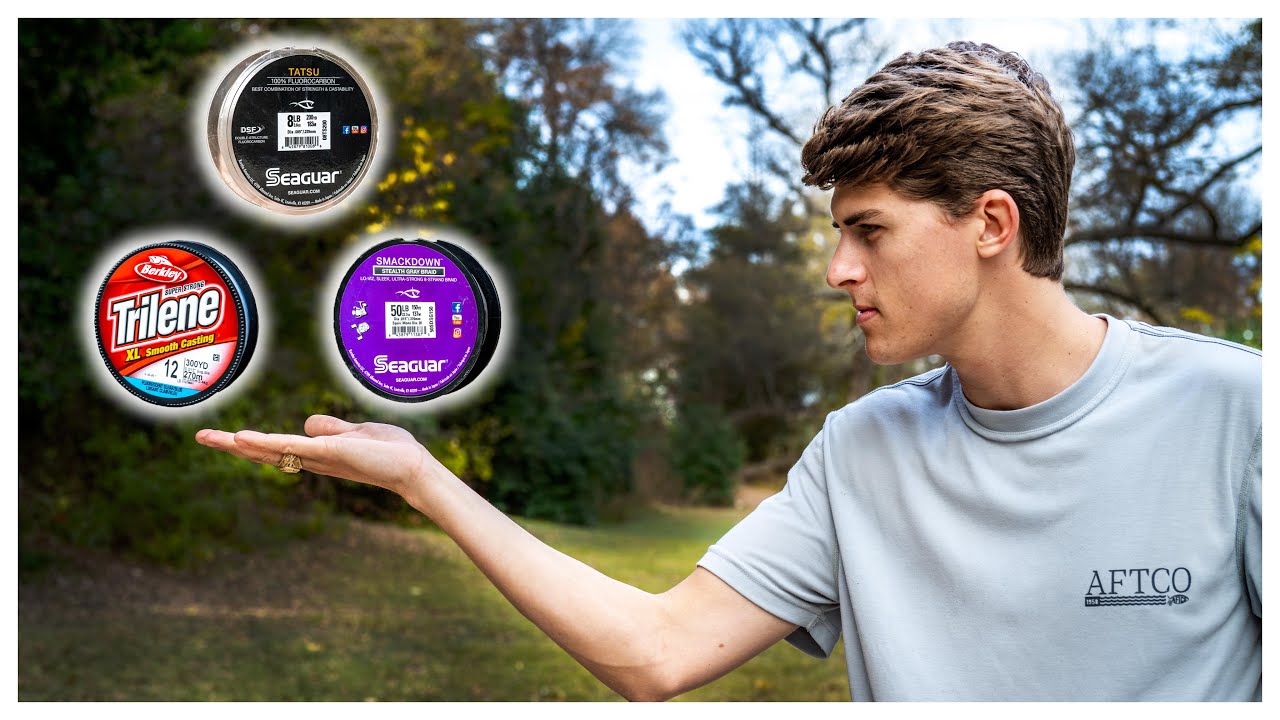 Which Fishing Line Is BEST?? (Monofilament vs. Fluorocarbon vs. Braid)