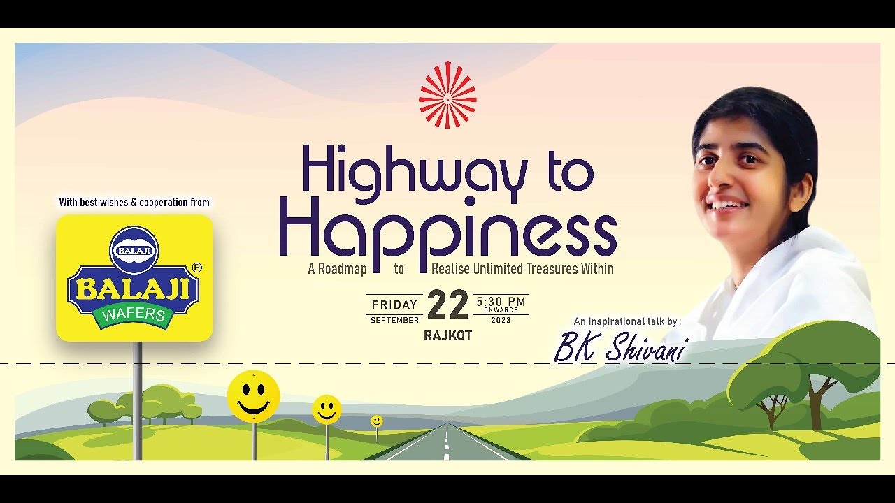 Highway to Happiness | Talk By BK Shivani  | Brahmakumaris Rajkot | Rajkot Live
