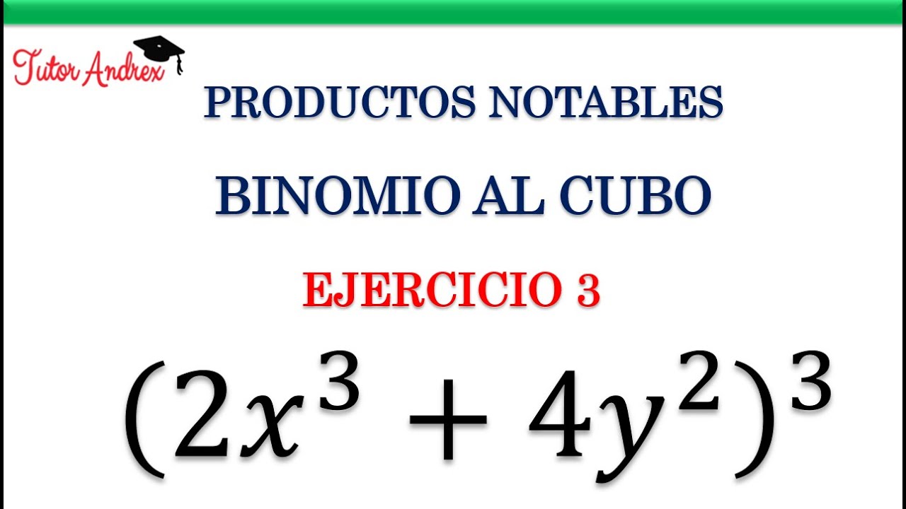 Productos Notables - Binomio al Cubo - Ejercicio 3