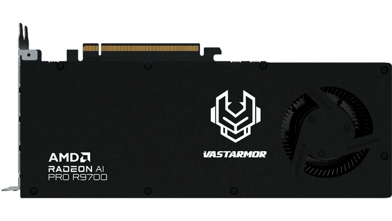 Vastarmor Reveals Custom Radeon AI PRO R9700 32 GB Graphics Card