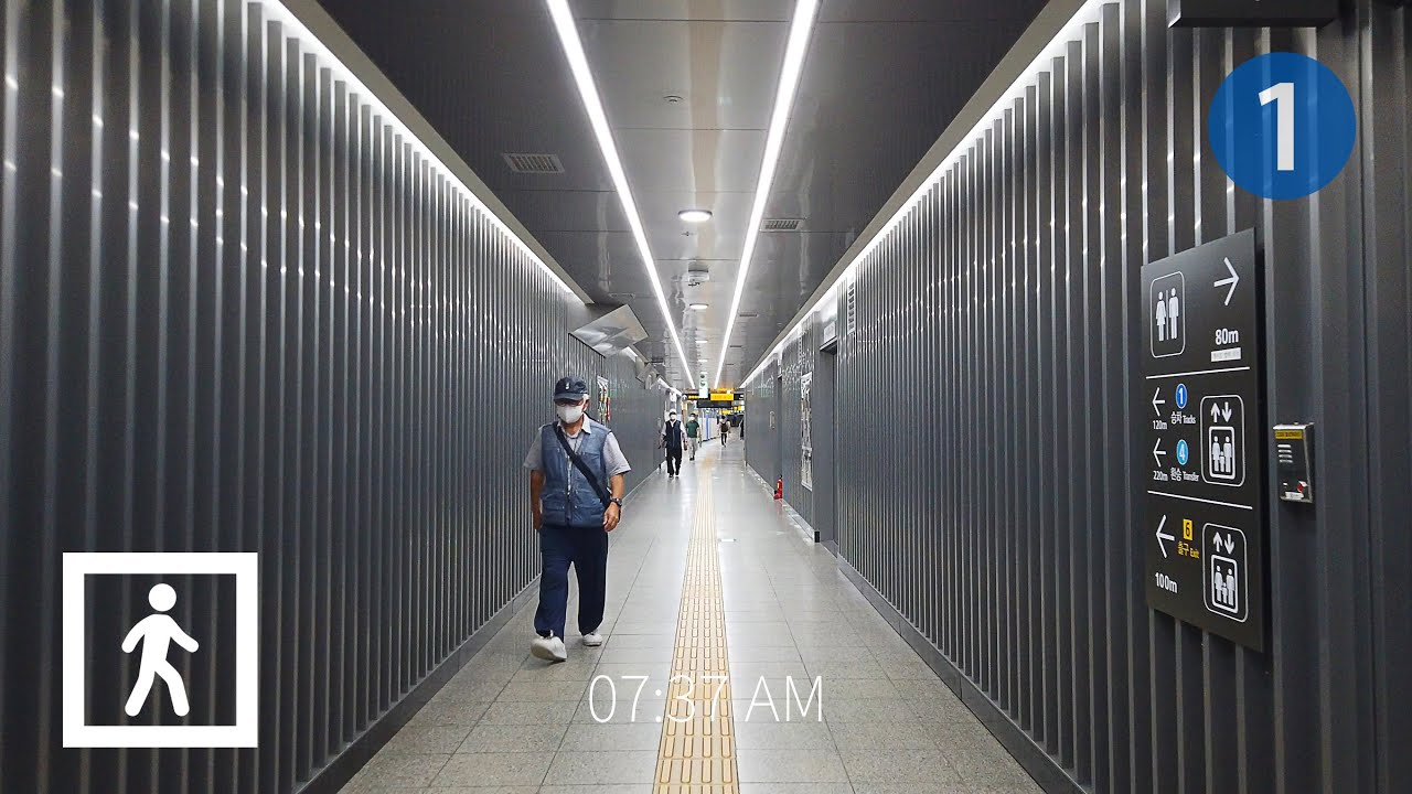 [4K] Remodeled Dongdaemun Station Subway Line 1, Seoul Korea l 리모델링된 동대문역 지하철 1호선