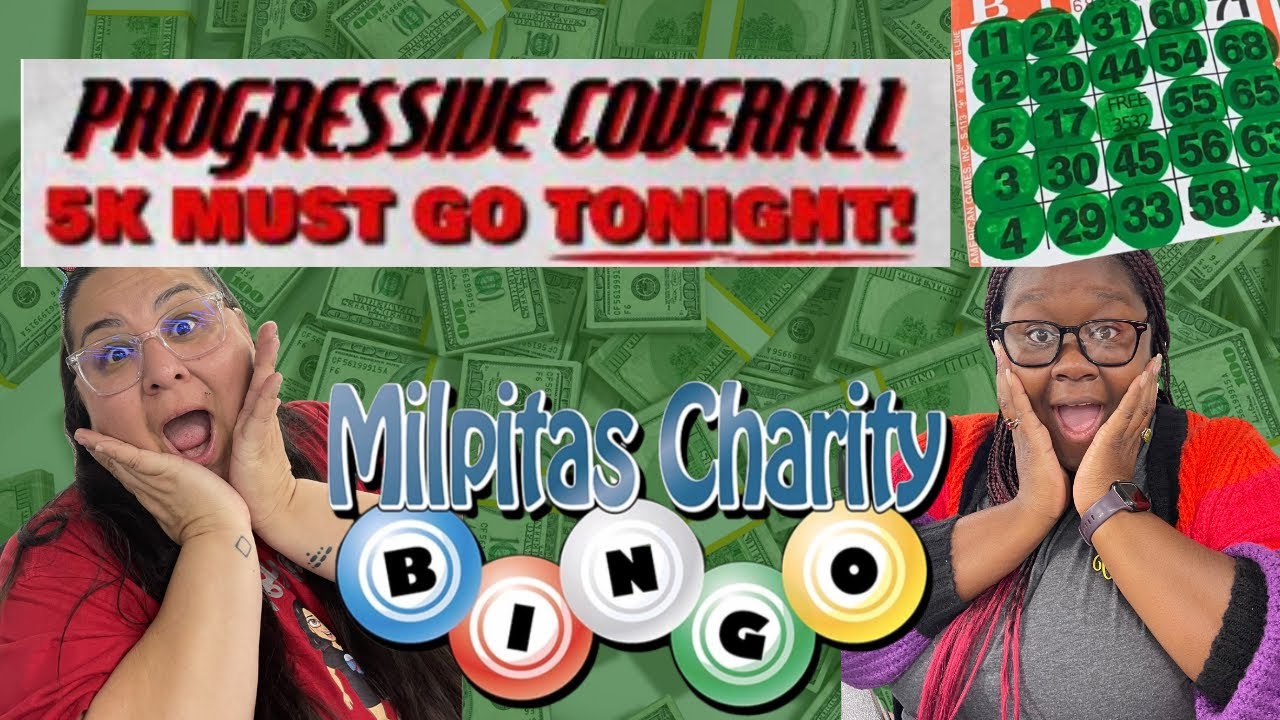 GIGI WON THE $5K Must Go Coverall at Milpitas Charity Bingo Thursday Night Bingo😱