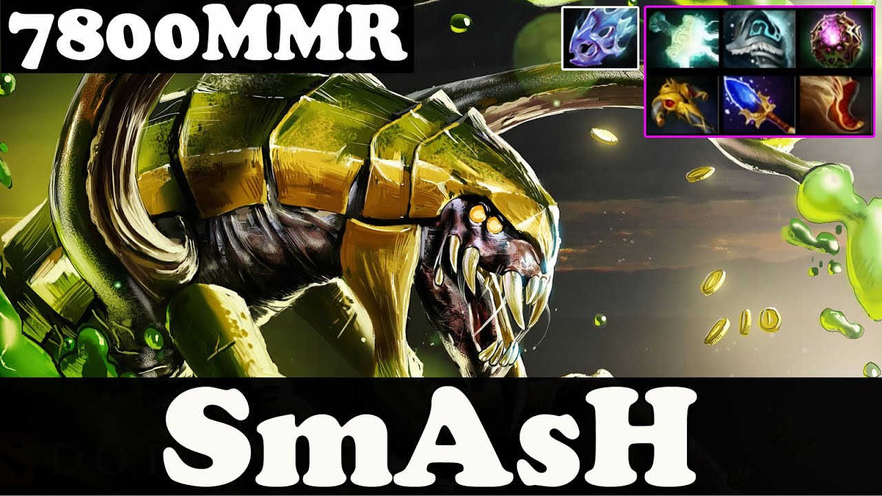 Dota 2 - SmAsH 7800 MMR Plays Venomancer - Ranked Match Gameplay