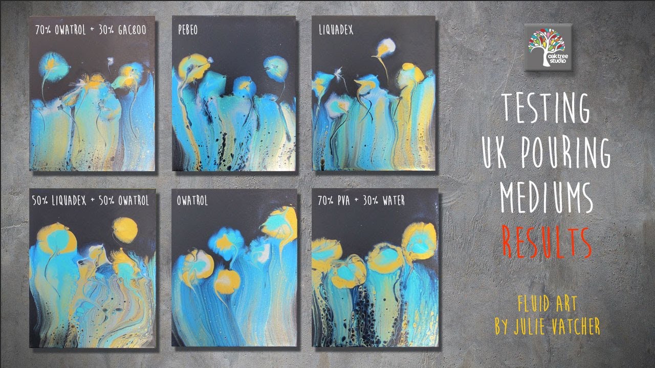 TESTING UK POURING MEDIUMS THE RESULTS