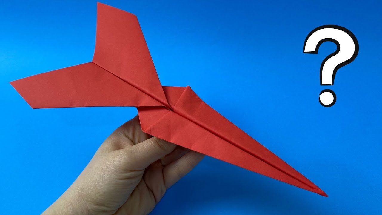Как легко сделать бумажный самолетик, который далеко летает