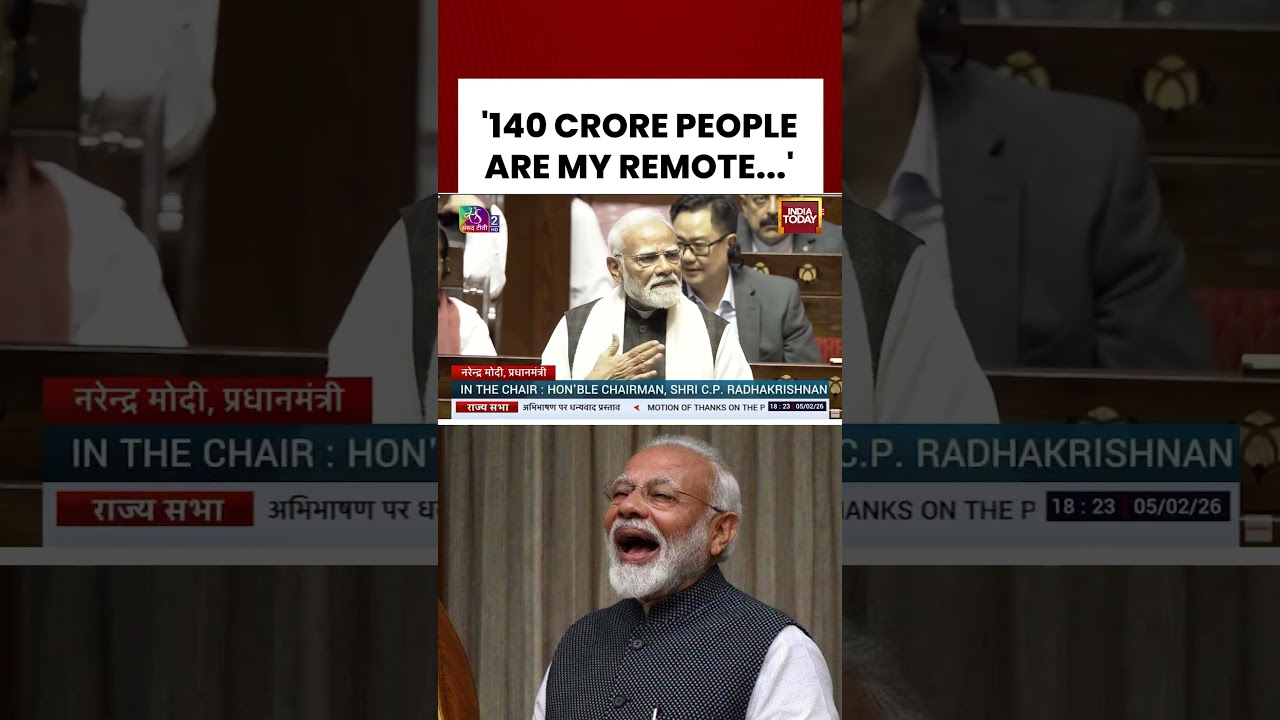 #pmmodi Criticizes Opposition in #rajyasabha : &ldquo;140 Crore People Are My Remote&rdquo;