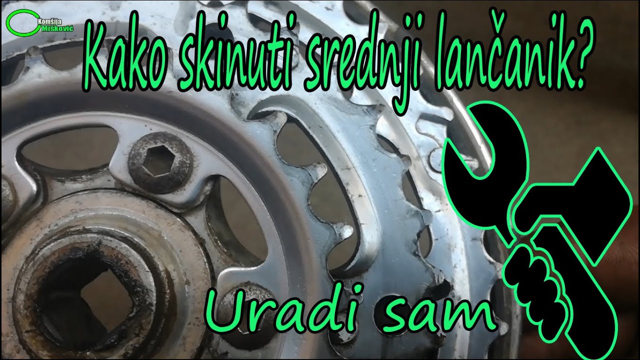 Kako skinuti srednji lančanik na biciklu
