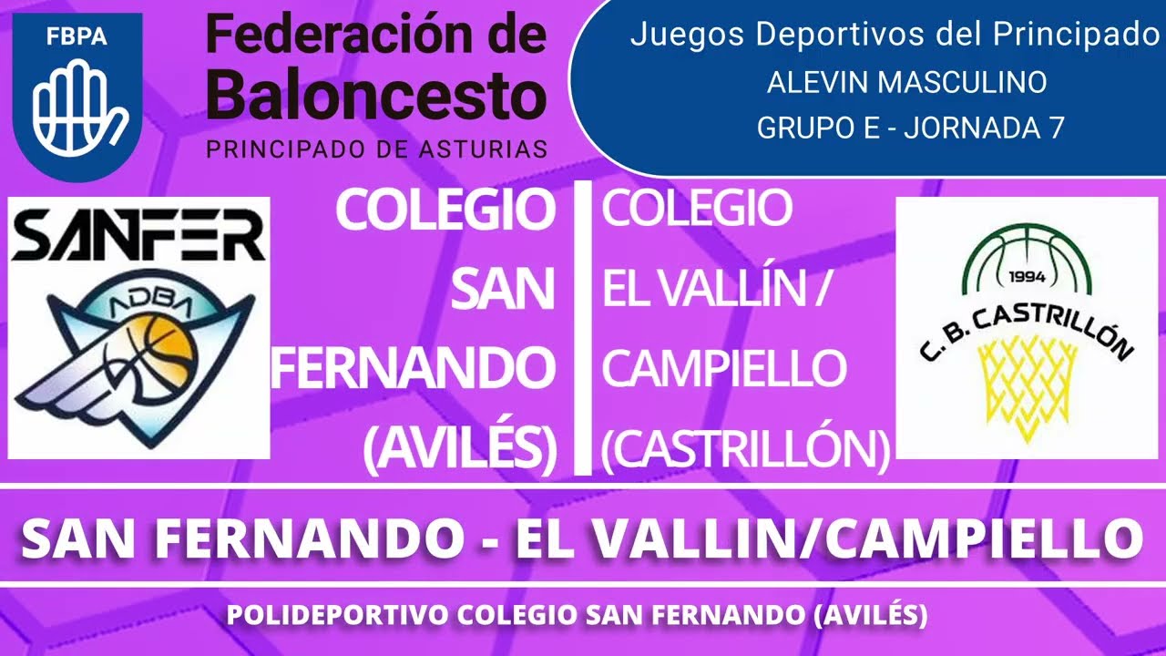 ALEVIN MASC. 1ª - SAN FERNANDO  - EL VALLIN/CAMPIELLO - 20/12/2025