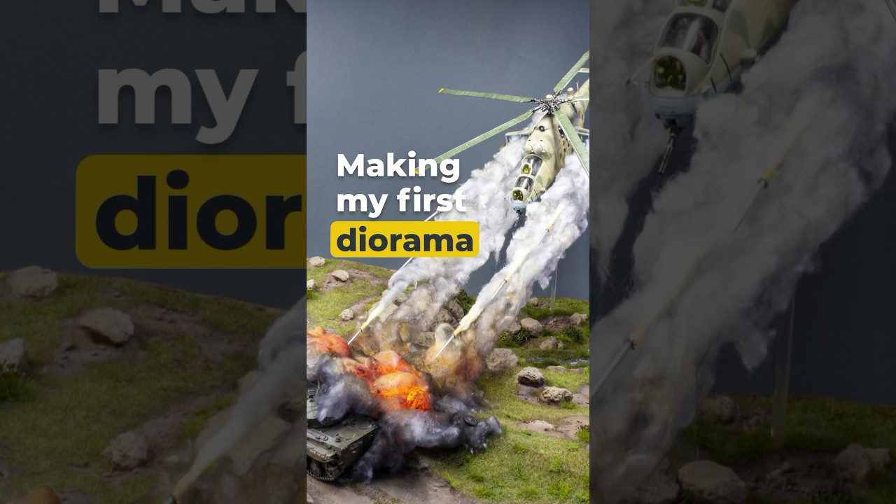 Making my first ever diorama #diy #scalemodel #scalemodelling #72scale