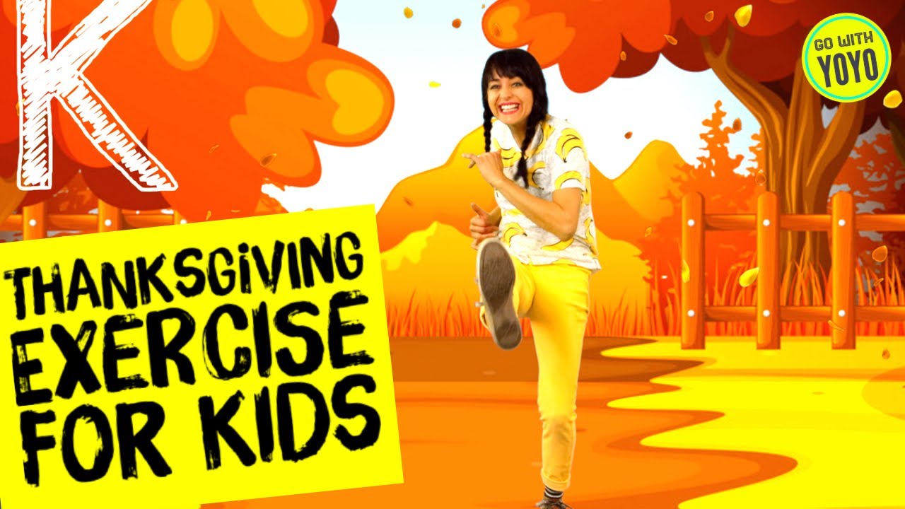 THANKSGIVING FUN | Turkey Fitness and Yoga  🦃 GO with YOYO - Fitness Brain Breaks