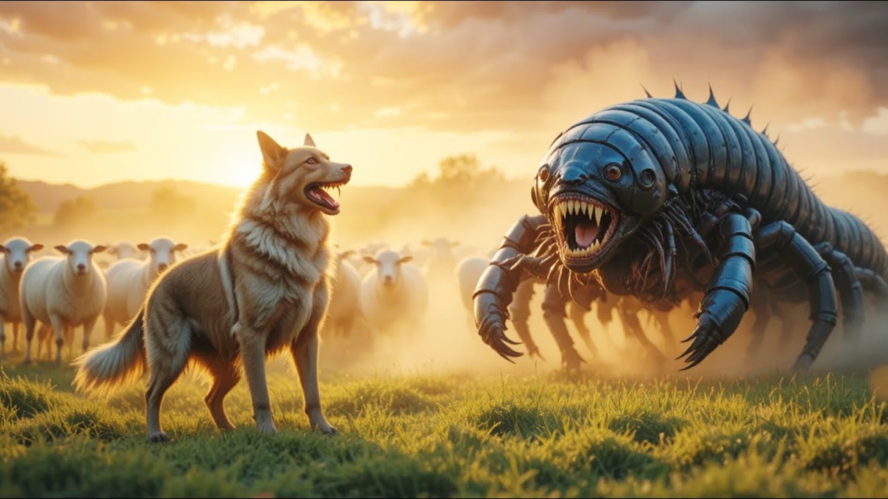 This Brave Dog Faced a Giant Centipede to Save Innocent Sheep 