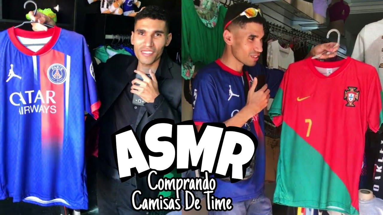 ASMR VLOG - COMPREI MUITAS CAMISAS DE TIMES! camisas de todos os clubes que o Hakimi jogou e etc...