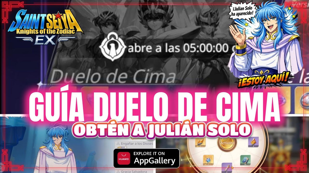 🔥 GUÍA DUELO EN LA CUMBRE! OBTÉN A JULIÁN SOLO!🔥 #saintseiya #saintseiyaEX #saintseiyaexglobal