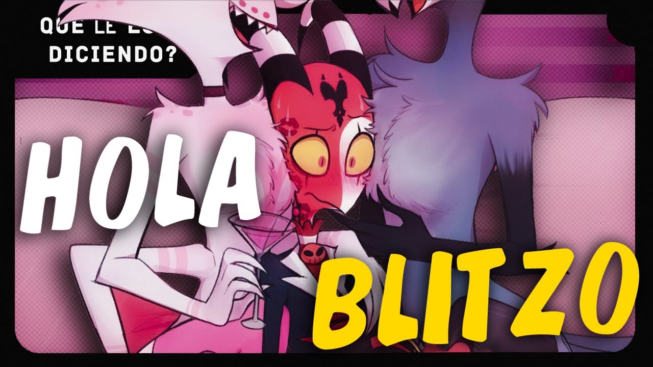 BLITZO y STOLAS con ANGEL DUST helluva boss | ¿Qué le esta diciendo?