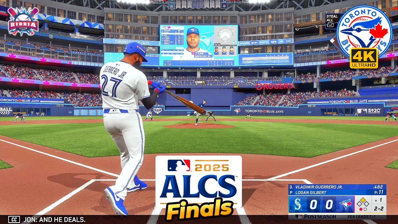 MLB The Show 25 Toronto Blue Jays vs Seattle Mariners: Game 7 of the ALCS Finals - PS5 4K 60fps