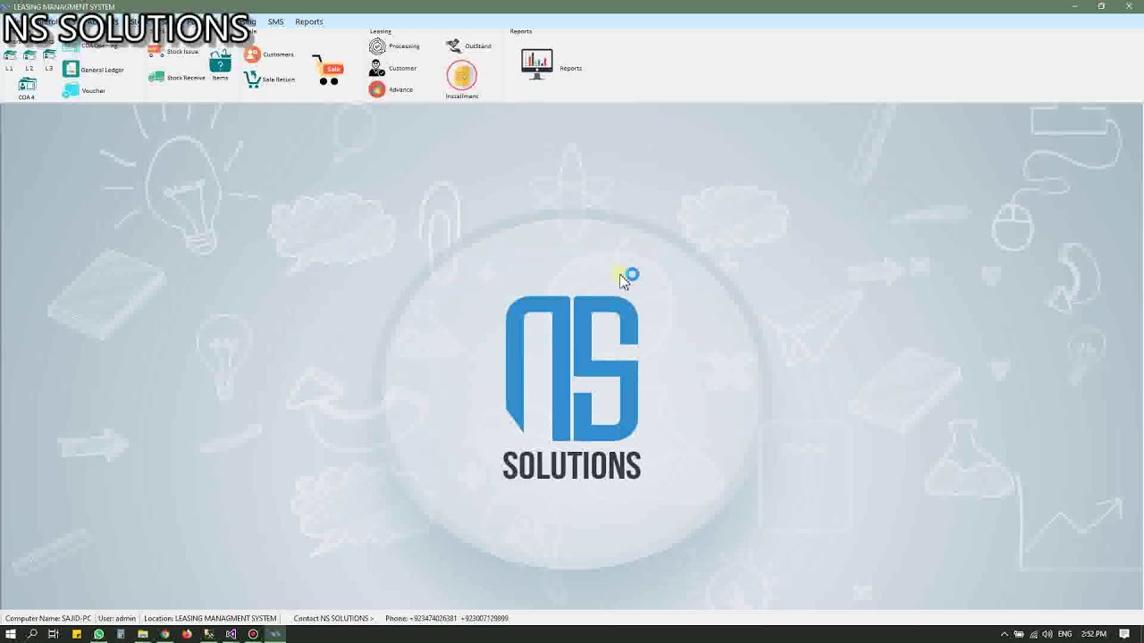 NS SOLUTIONS LEASING SOFTWARE DEMO (LEASING)