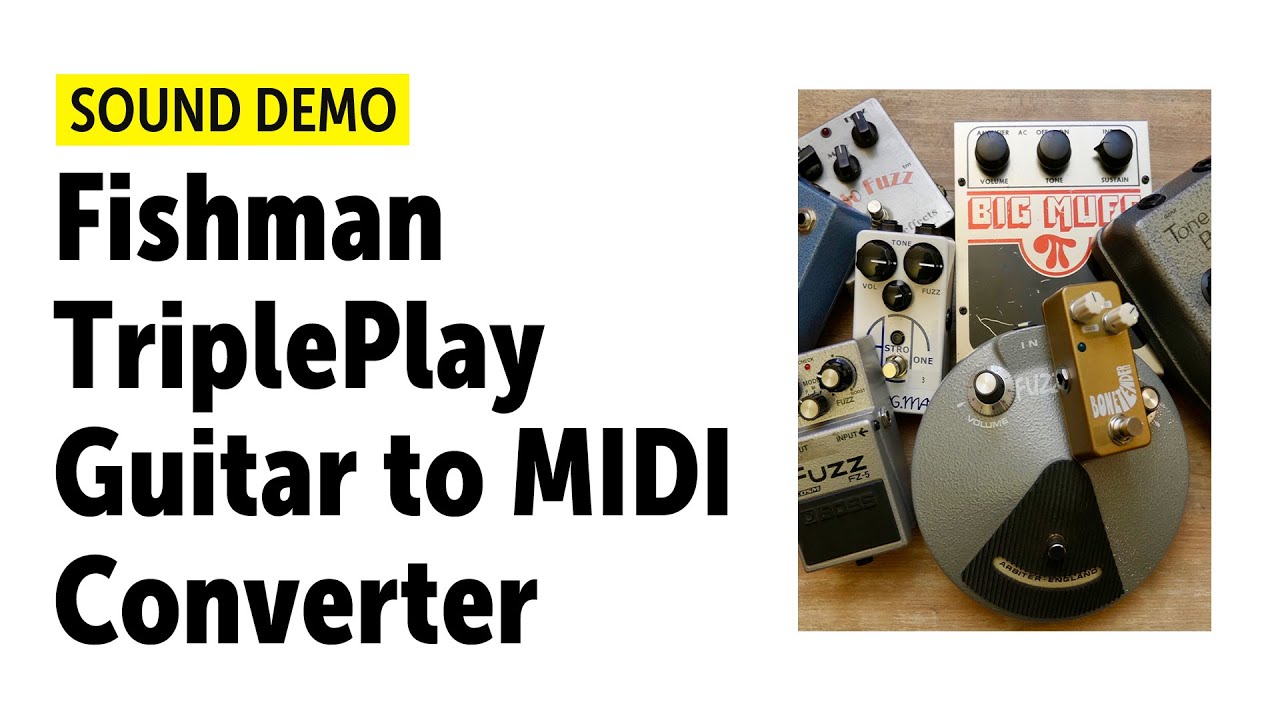 Fishman TriplePlay Guitar to MIDI Converter - Sound Demo (no talking)