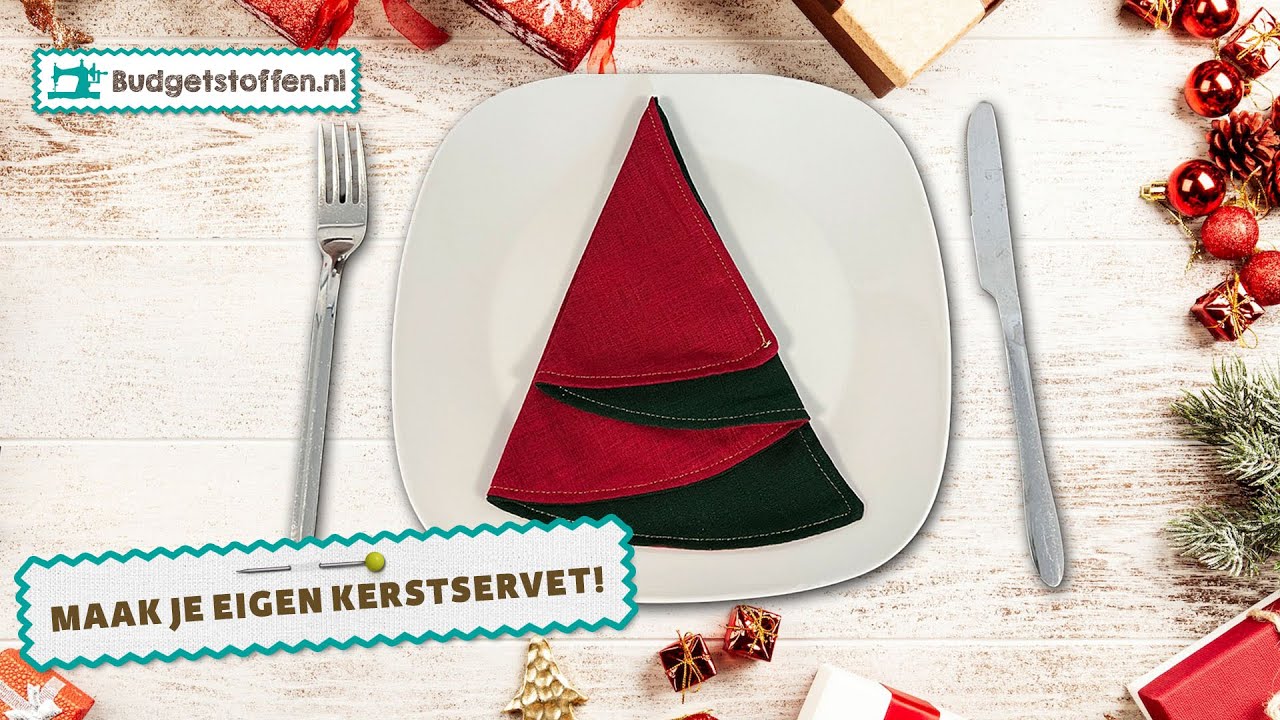 Maak zelf je kerstservetten!