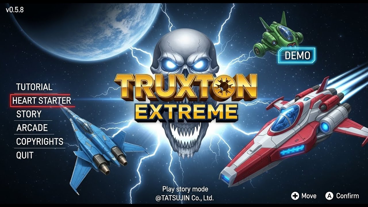 Truxton Extreme (TESTANDO A - Demo) --MODO HISTÓRIA --