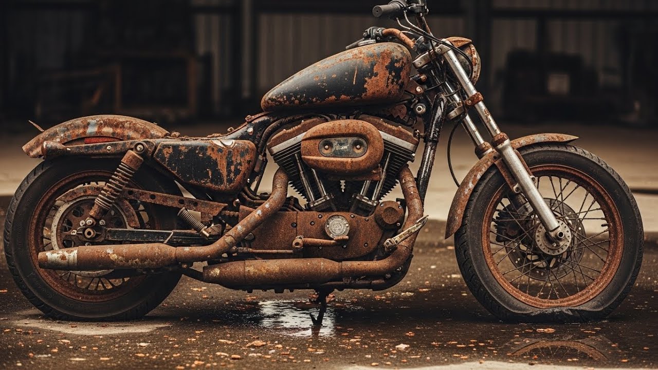 Full ASMR Restoration of 2008 Harley Davidson Sportster – Watch It Come Back to Life