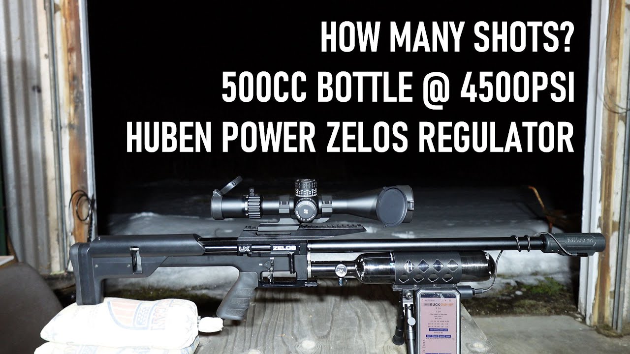 Umarex Zelos 25 Cal: How Many Shots with the Huben Power Zelos Regulator?
