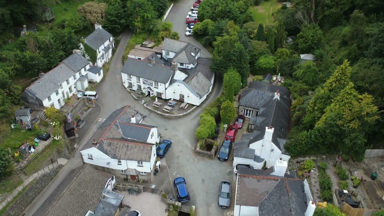 Milton Combe Devon UK    aerial footage using a DJI mini 4k, 249 Gram drone      4K Footage