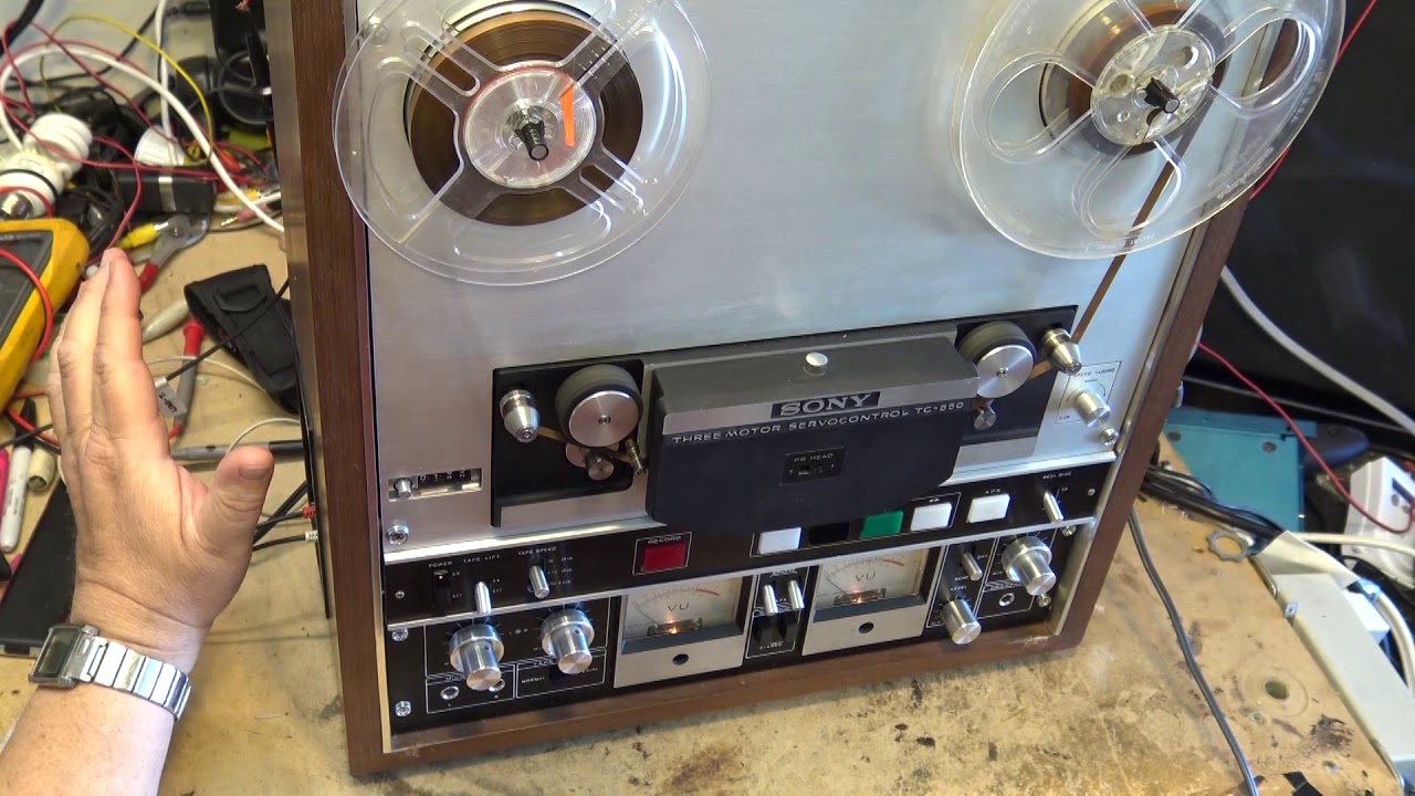 Sony TC 850 Recording problem solved  speed calibration and head alignment