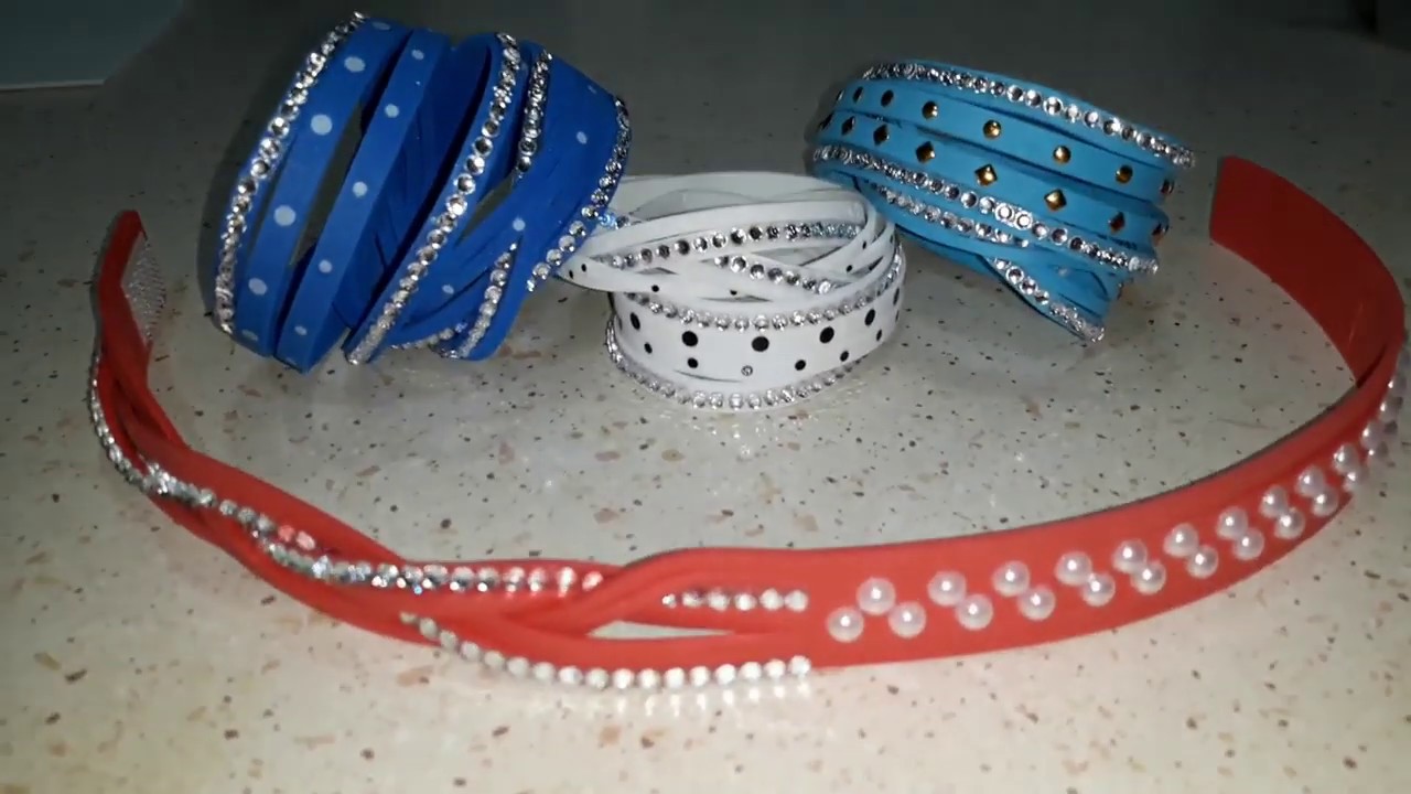 BRACCIALE IN GOMMA EVA!! TUTORIAL