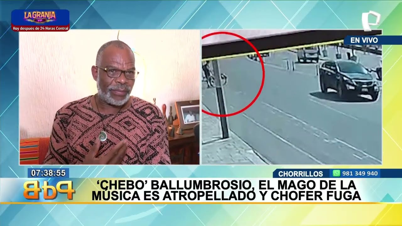 Chorrillos: reconocido m&uacute;sico &ldquo;Chebo&rdquo; Ballumbrosio fue atropellado y conductor fuga