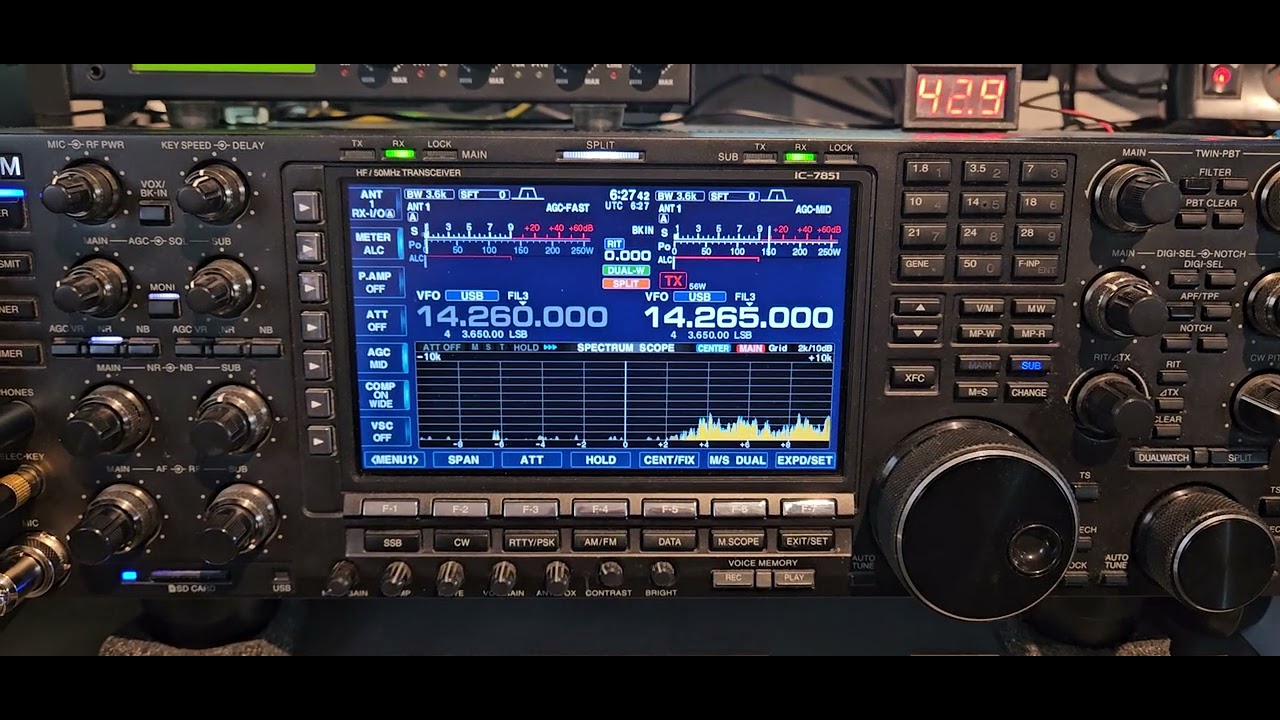 VP6RD 14 Mhz SSB  @ DL8LAS  IC-7851