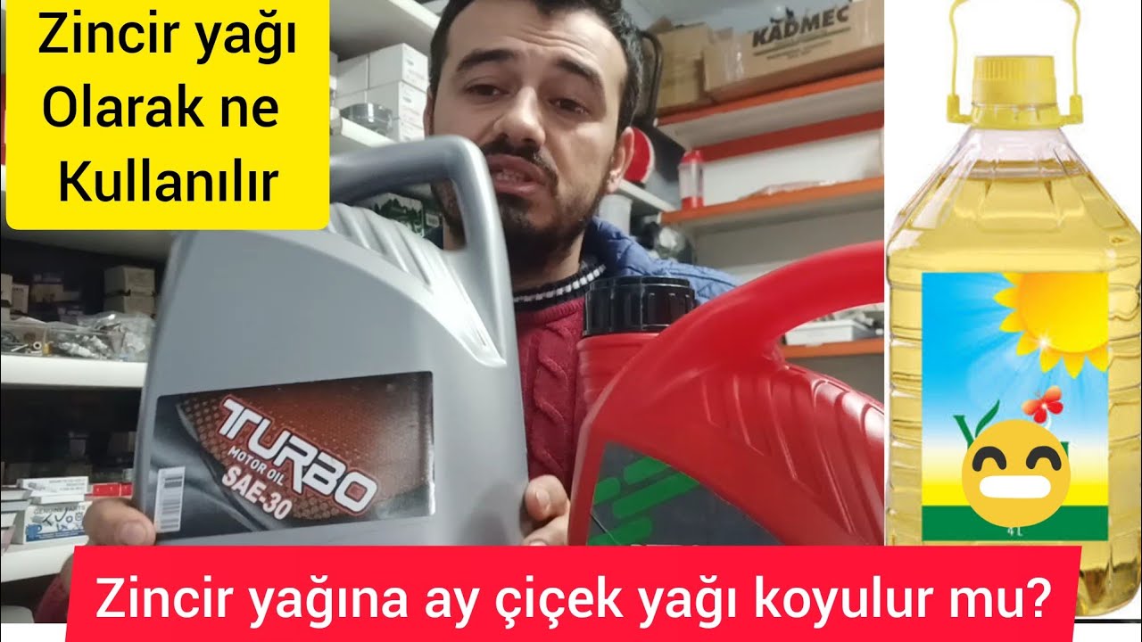 MOTORLU TESTERE ZİNCİR YAĞINA AYÇİÇEK YAĞI KOYAN MÜŞTERİ 🙂 zincir yağı kaç numara olmalı ?