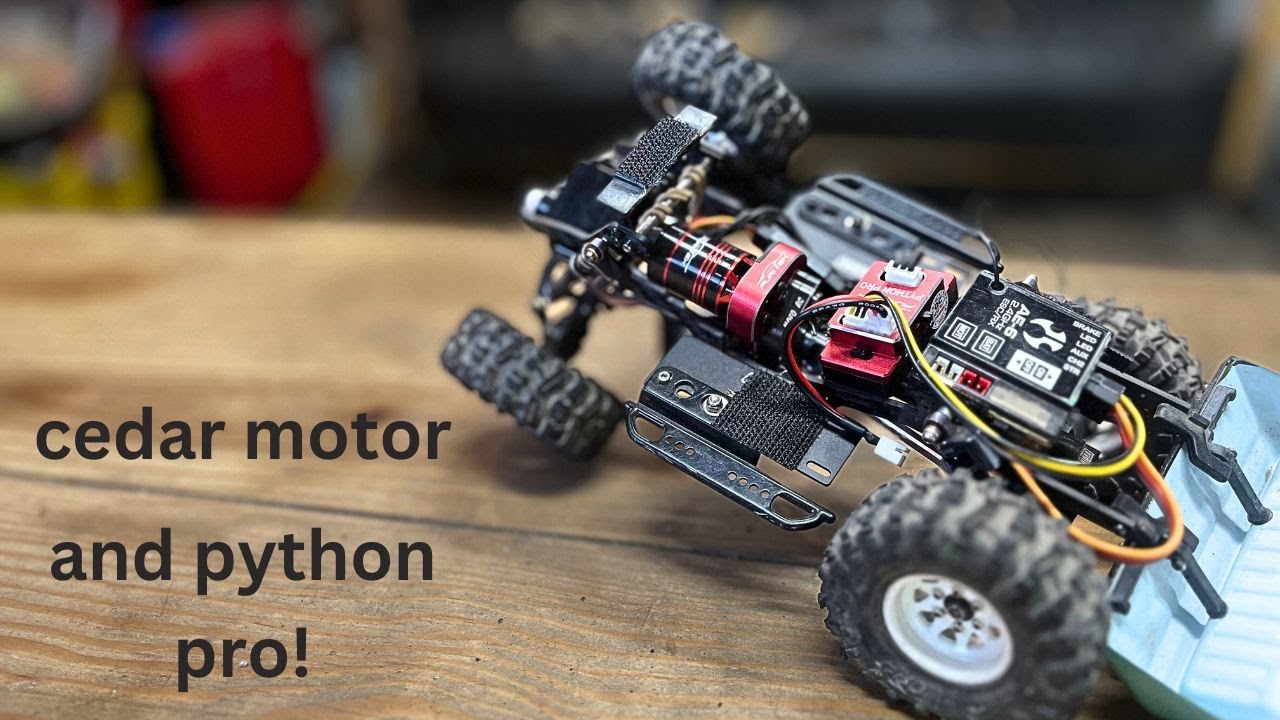 furitek cedar motor and python pro esc upgrade makes a ASTONISHING difference! #scx24 #furitek