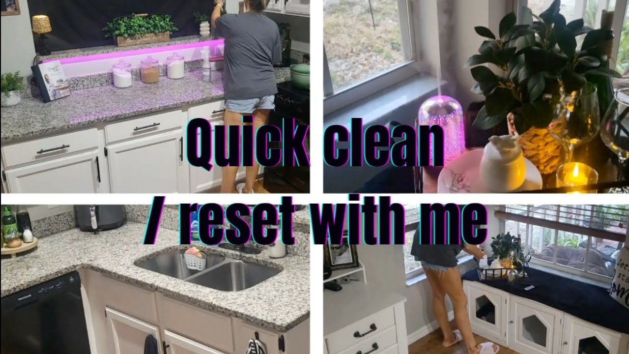 New| 4pm evening clean with me tidy up my house routine before dinner