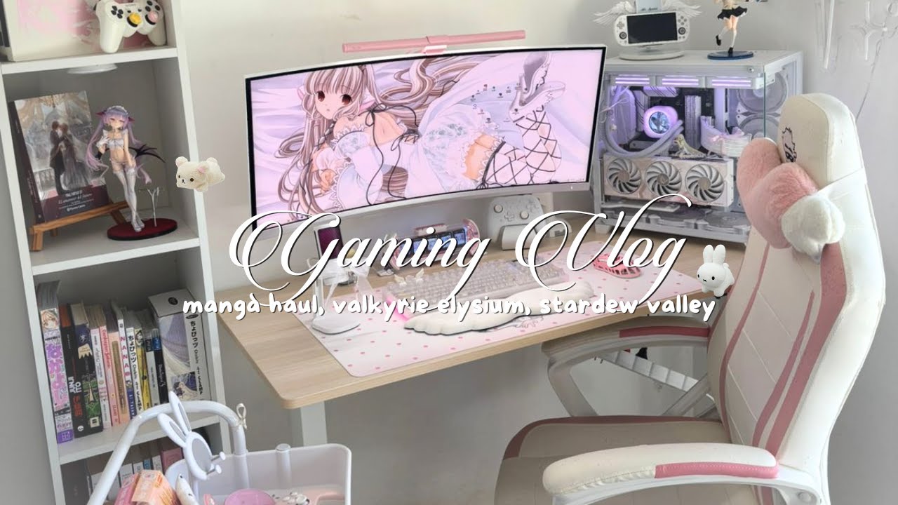 gaming vlog ♡ manga haul, valkyrie elysium and stardew valley