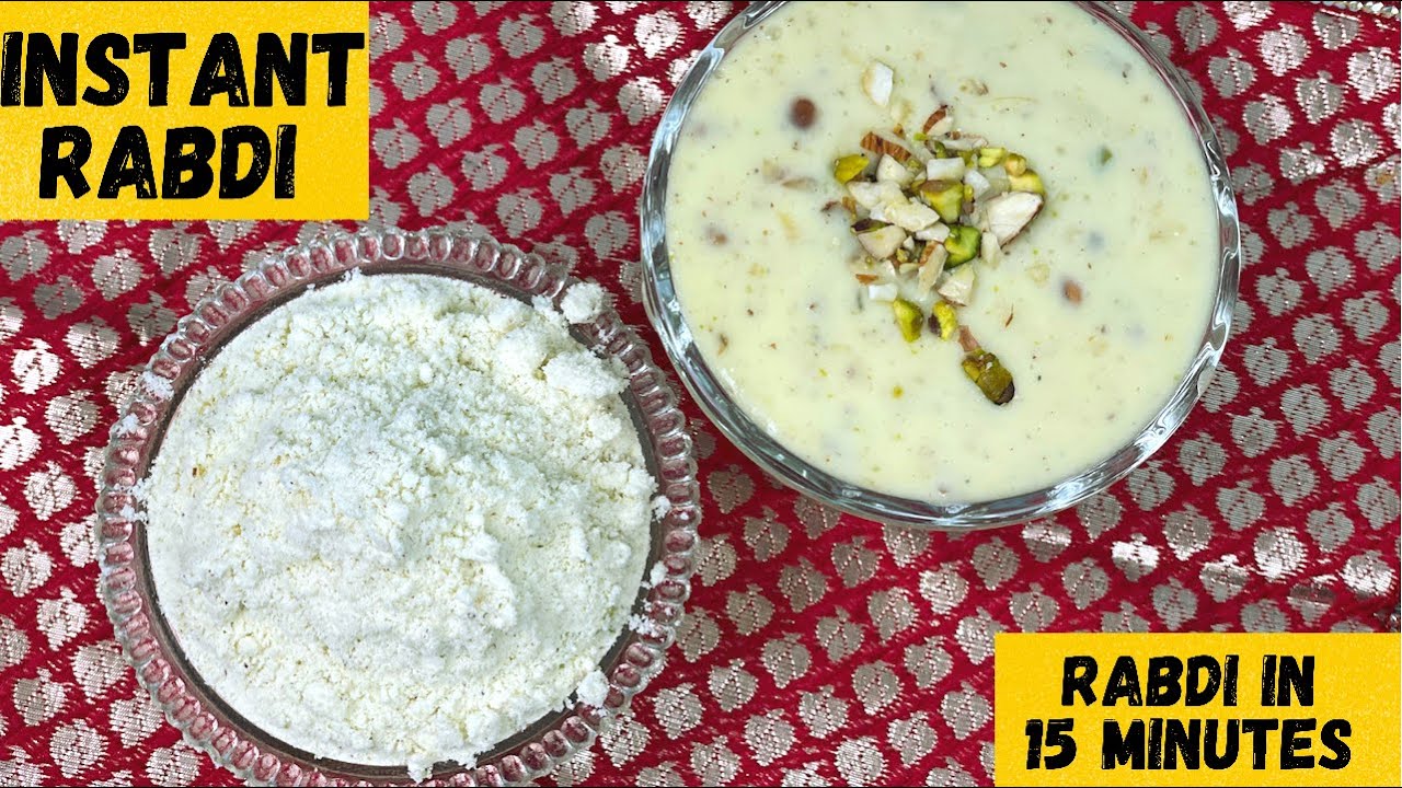 Instant Rabdi Premix | From 1/2 lt Milk Makes 1/2 kg Rabdi | Instant Rabdi In Just 15 Minutes| Rabdi