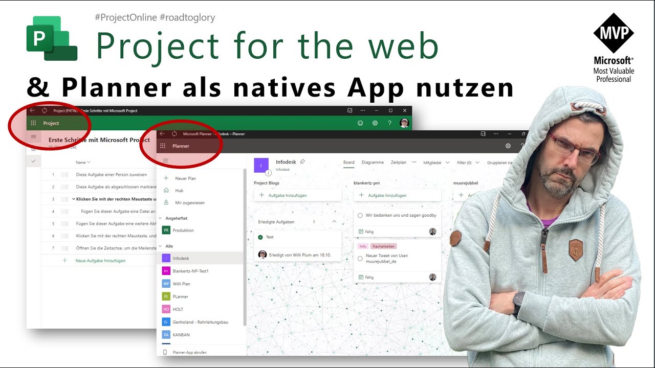Project for the Web & Microsoft 365 Planner als natives App nutzen